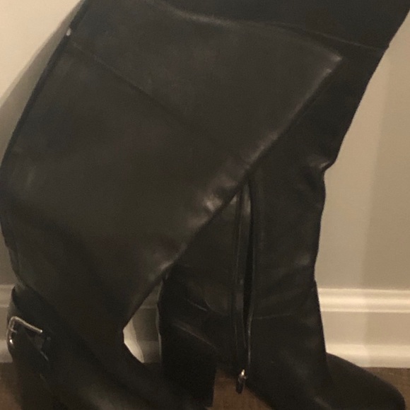 Enzo Angiolini Size 9.5 Leather Black Boots - Picture 4 of 11